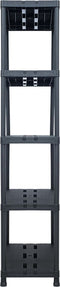vidaXL - Opbergrek - 260 - kg - 90x40x180 - cm - kunststof - zwart