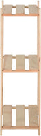 vidaXL - Opbergrek - 3-laags - 60x28,5x90 - cm - massief - grenenhout