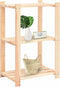 vidaXL - Opbergrek - 3-laags - 60x38x90 - cm - massief - grenenhout - 150 - kg