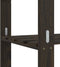 vidaXL - Opbergrek - 3-laags - 60x38x90 - cm - massief - grenenhout - zwart