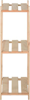 vidaXL - Opbergrek - 3-laags - 80x28,5x90 - cm - massief - grenenhout