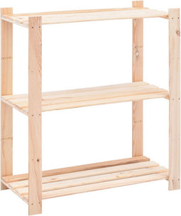 vidaXL - Opbergrek - 3-laags - 80x38x90 - cm - massief - grenenhout - 150 - kg
