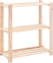 vidaXL - Opbergrek - 3-laags - 80x38x90 - cm - massief - grenenhout - 150 - kg