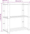 vidaXL - Opbergrek - 3-laags - 80x38x90 - cm - massief - grenenhout - bruin