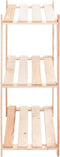 vidaXL - Opbergrek - 3-laags - 80x38x90 - cm - massief - grenenhout - 150 - kg