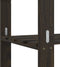 vidaXL - Opbergrek - 3-laags - 80x38x90 - cm - massief - grenenhout - zwart