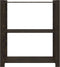 vidaXL - Opbergrek - 3-laags - 80x38x90 - cm - massief - grenenhout - zwart