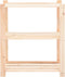vidaXL - Opbergrek - 3-laags - 80x38x90 - cm - massief - grenenhout - 150 - kg