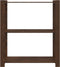 vidaXL - Opbergrek - 3-laags - 80x38x90 - cm - massief - grenenhout - bruin