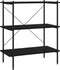 vidaXL - Opbergrek - 3-laags - 80x40x92 - cm - zwart