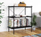 vidaXL - Opbergrek - 3-laags - 80x40x92 - cm - zwart