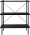 vidaXL - Opbergrek - 3-laags - 80x40x92 - cm - zwart