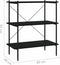 vidaXL - Opbergrek - 3-laags - 80x40x92 - cm - zwart