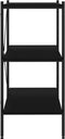 vidaXL - Opbergrek - 3-laags - 80x40x92 - cm - zwart