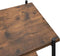vidaXL - Opbergrek - 4-laags - 80x40x130 - cm - zwart - en - naturel