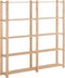 vidaXL - Opbergrek - 5-laags - 170x28,5x170 - cm - massief - grenenhout