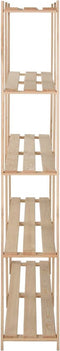 vidaXL - Opbergrek - 5-laags - 170x28,5x170 - cm - massief - grenenhout