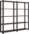 vidaXL - Opbergrek - 5-laags - 170x38x170 - cm - massief - grenenhout - zwart