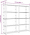 vidaXL - Opbergrek - 5-laags - 170x38x170 - cm - massief - grenenhout - zwart