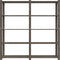 vidaXL - Opbergrek - 5-laags - 170x38x170 - cm - massief - grenenhout - grijs