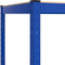 vidaXL - Opbergrek - 5-laags - 2 - st - staal - & - bewerkt - hout - blauw