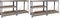 vidaXL - Opbergrek - 5-laags - 2 - st - staal - en - bewerkt - hout - zilverkleurig