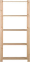 vidaXL - Opbergrek - 5-laags - 80x28,5x170 - cm - massief - grenenhout