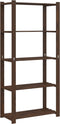 vidaXL - Opbergrek - 5-laags - 80x38x170 - cm - massief - grenenhout - bruin