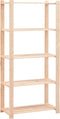 vidaXL - Opbergrek - 5-laags - 80x38x170 - cm - massief - grenenhout - 250 - kg
