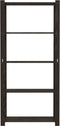 vidaXL - Opbergrek - 5-laags - 80x38x170 - cm - massief - grenenhout - zwart