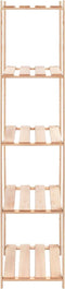 vidaXL - Opbergrek - 5-laags - 80x38x170 - cm - massief - grenenhout - 250 - kg