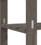 vidaXL - Opbergrek - 5-laags - 80x38x170 - cm - massief - grenenhout - grijs