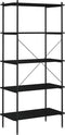 vidaXL - Opbergrek - 5-laags - 80x40x163 - cm - zwart