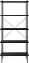 vidaXL - Opbergrek - 5-laags - 80x40x163 - cm - zwart