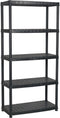 vidaXL - Opbergrek - 5-laags - 85x40x185 - cm - kunststof - zwart