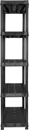 vidaXL - Opbergrek - 5-laags - 85x40x185 - cm - kunststof - zwart