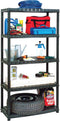 vidaXL - Opbergrek - 5-laags - 85x40x185 - cm - kunststof - zwart