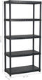 vidaXL - Opbergrek - 5-laags - 85x40x185 - cm - kunststof - zwart