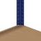 vidaXL - Opbergrek - 5-laags - staal - & - bewerkt - hout - blauw