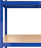vidaXL - Opbergrek - 5-laags - staal - en - bewerkt - hout - blauw