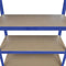 vidaXL - Opbergrek - 5-laags - staal - en - bewerkt - hout - blauw