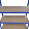 vidaXL - Opbergrek - 5-laags - staal - en - bewerkt - hout - blauw