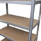 vidaXL - Opbergrek - 5-laags - staal - en - bewerkt - hout - grijs
