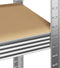 vidaXL - Opbergrek - 5-laags - staal - en - bewerkt - hout - zilverkleurig