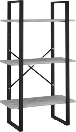 vidaXL - Opbergrek - 60x30x105 - cm - bewerkt - hout - betongrijs