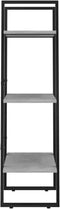 vidaXL - Opbergrek - 60x30x105 - cm - bewerkt - hout - betongrijs