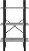 vidaXL - Opbergrek - 60x30x105 - cm - bewerkt - hout - betongrijs