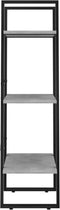 vidaXL - Opbergrek - 60x30x105 - cm - bewerkt - hout - betongrijs