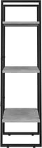 vidaXL - Opbergrek - 60x30x105 - cm - bewerkt - hout - betongrijs