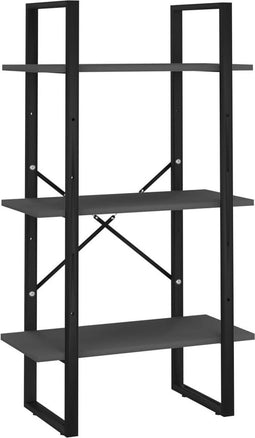vidaXL - Opbergrek - 60x30x105 - cm - bewerkt - hout - grijs